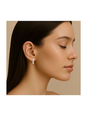 Boucles d'oreilles Vira Jewels en blanc : devant