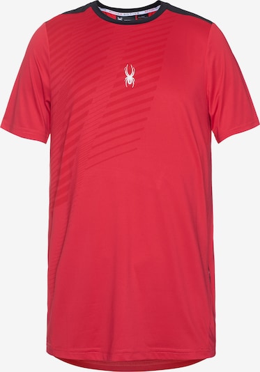 Spyder Functioneel shirt in de kleur Rood / Zwart / Wit, Productweergave