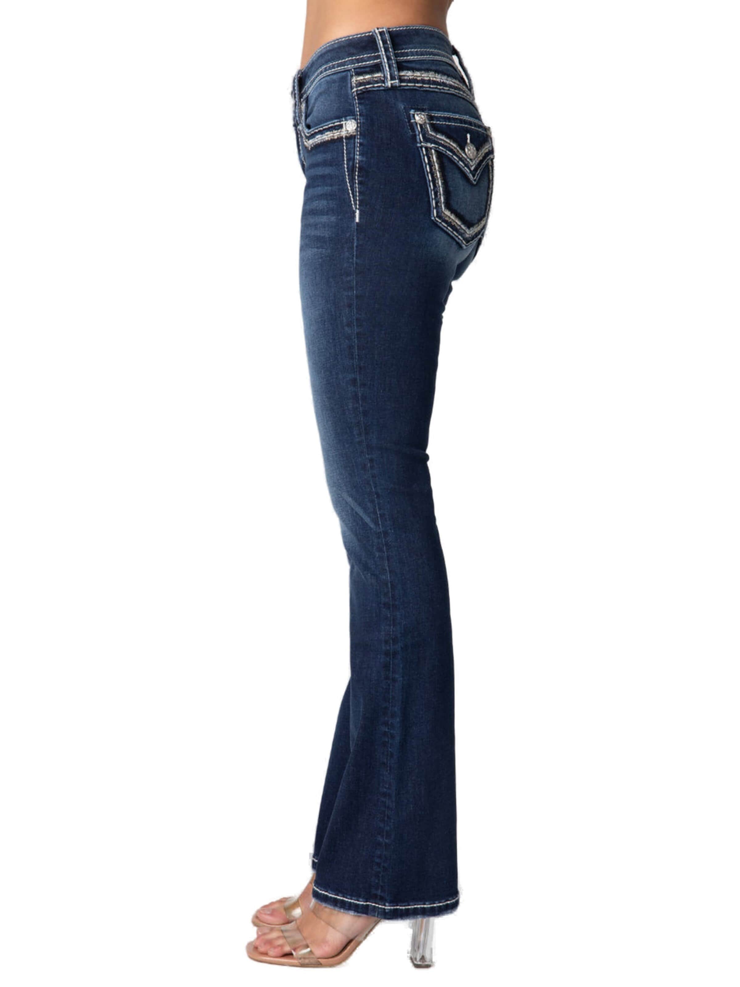 Miss Me - Bootcut Vaquero 'D1118 Mid-Rise Bootcut Jeans Langes Bein' en azul