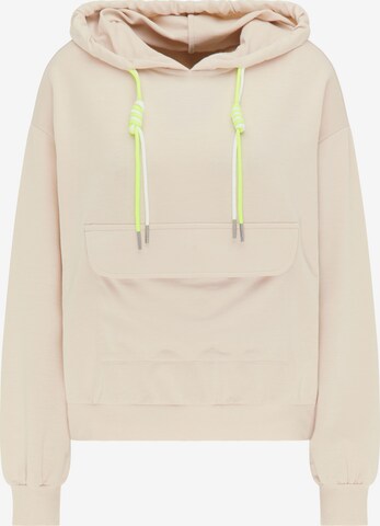 myMo ATHLSR Athletic Sweatshirt in Beige: front