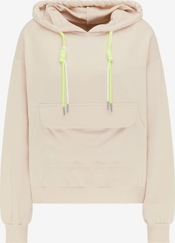 myMo ATHLSR Sports sweatshirt in Beige: front