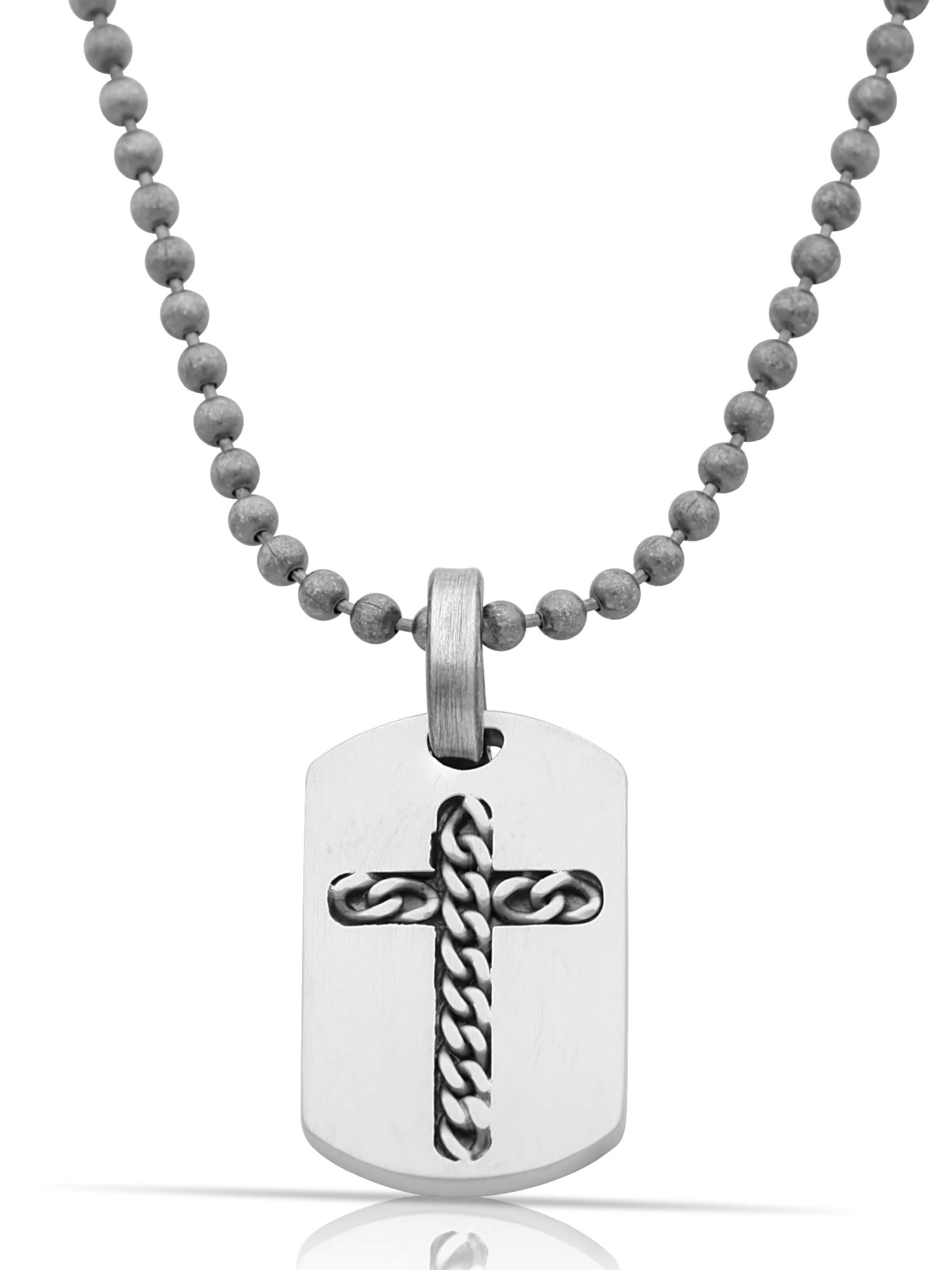 Tony Fein Anhänger 'Kreuz'‌‌‌‌‌ in Silber: Vorderseite