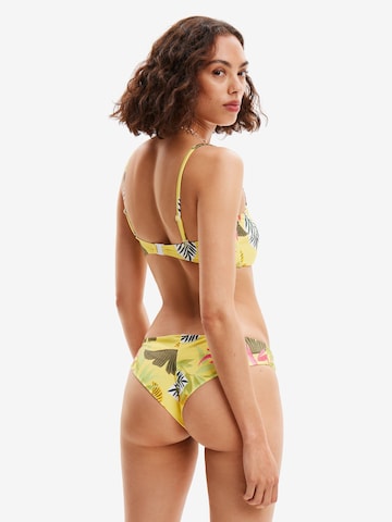 geltona Desigual Bandeau Bikinio viršutinė dalis