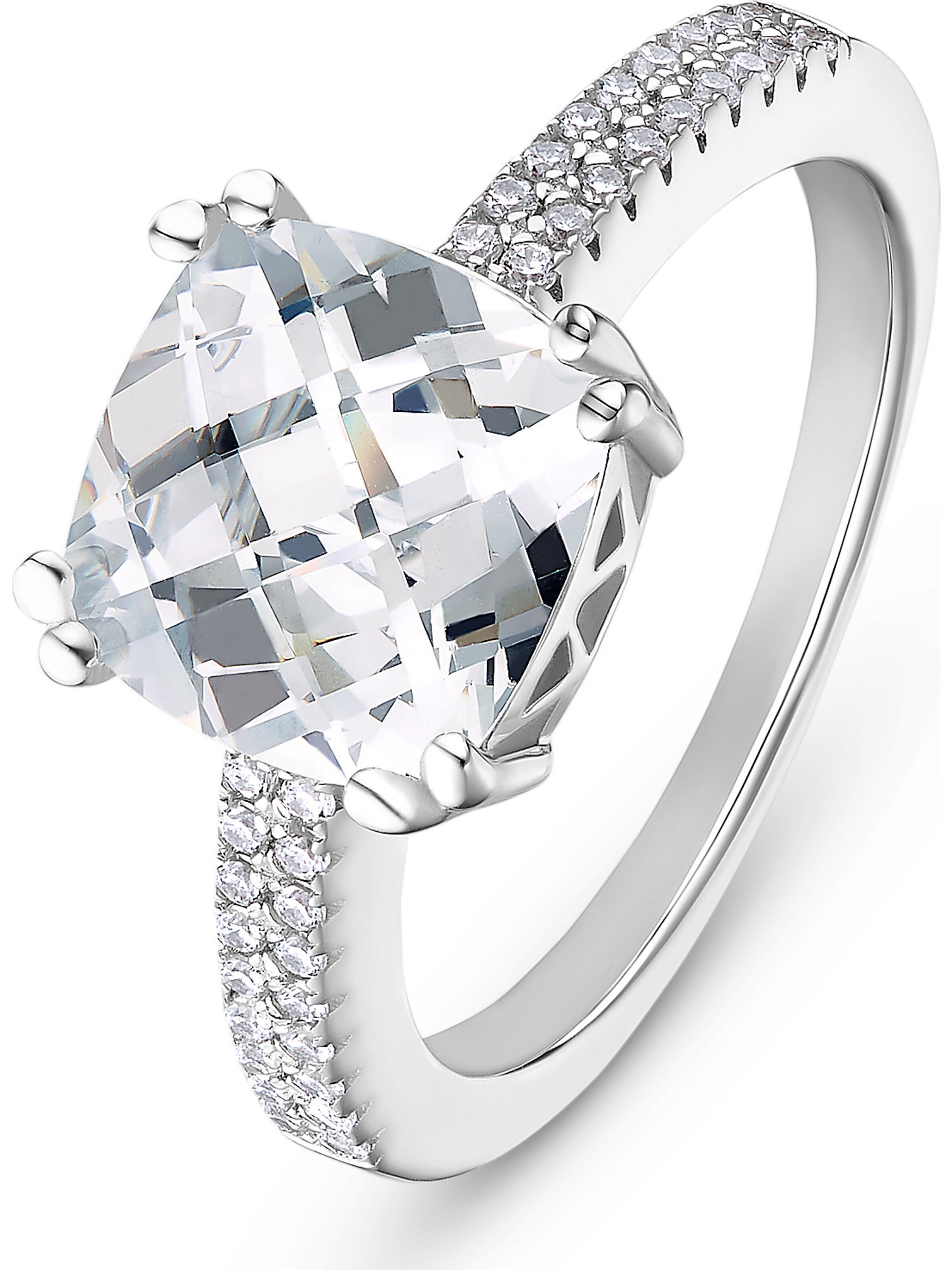 FAVS Ring in Silver: front