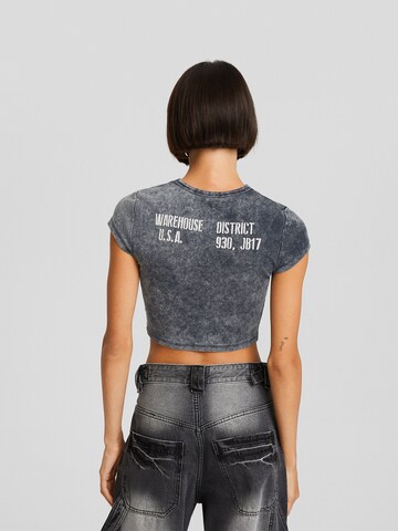 T-shirt Bershka en gris