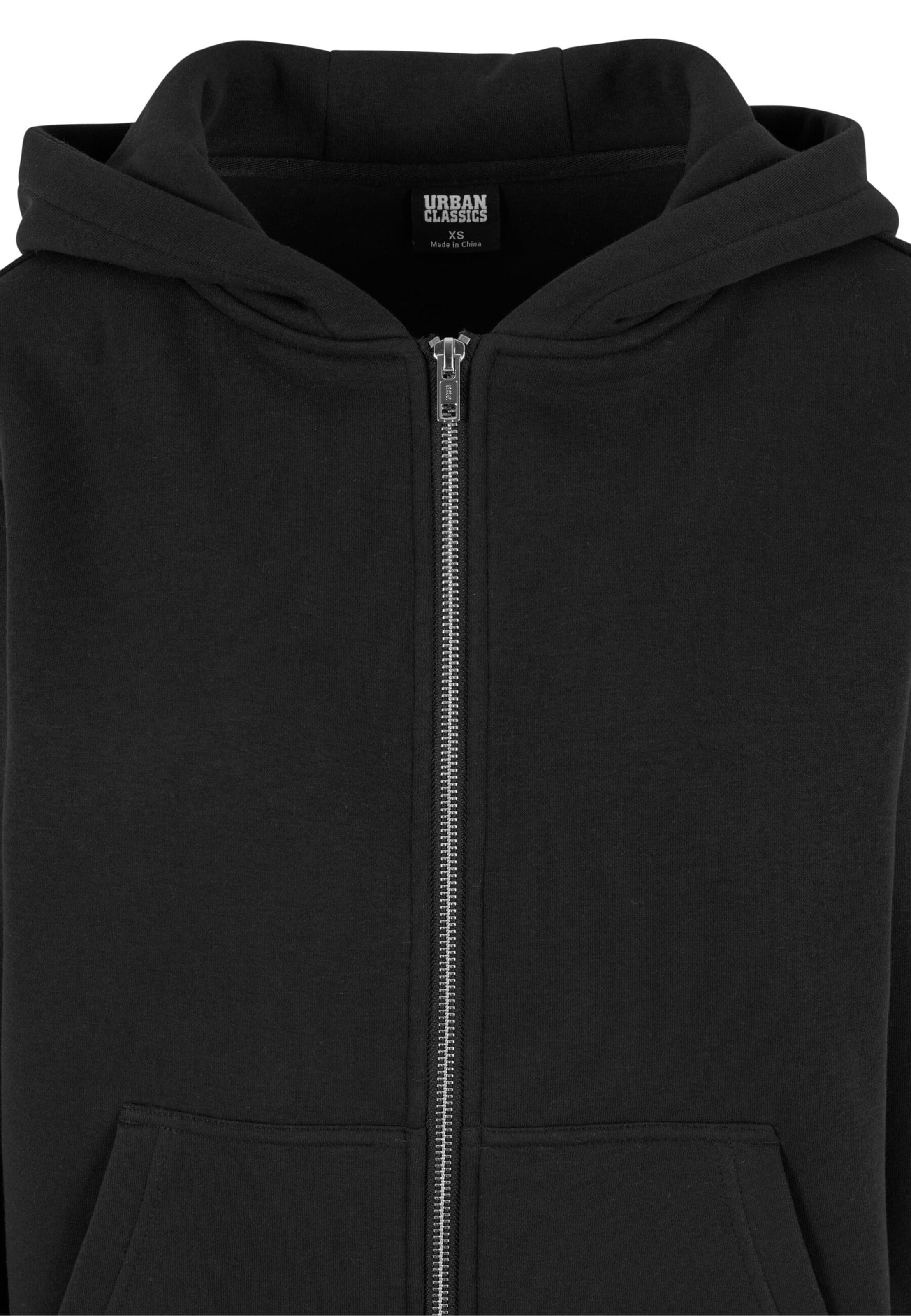 Urban Classics Sweat jacket in Black