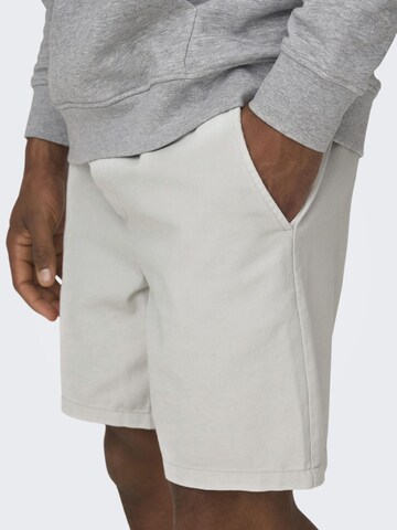 Only & Sons Regular Pants 'TEL' in Grey
