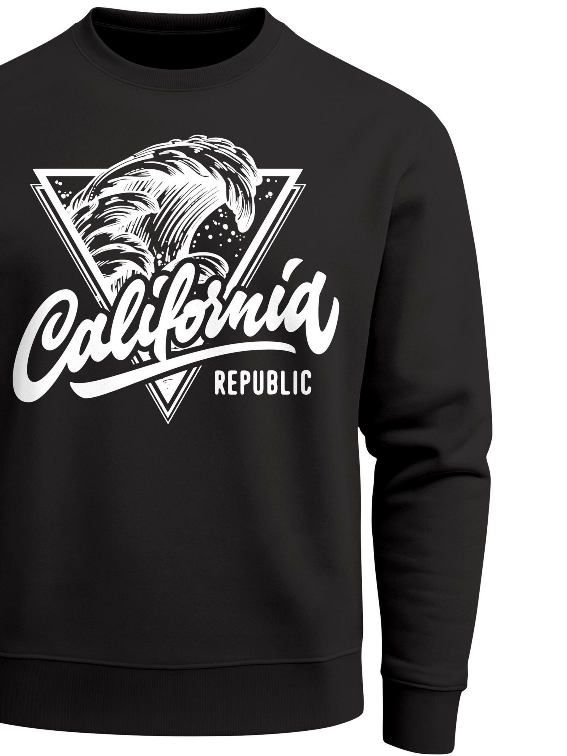Neverless Sweatshirt 'California Republic' in Black