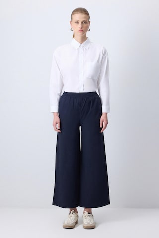 Touche Prive Wide leg Broek in Blauw