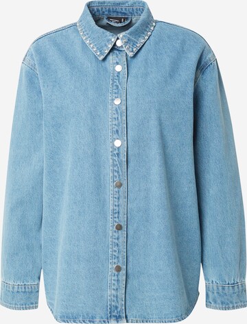 VERO MODA Blouse 'NATE' in Blauw: voorkant