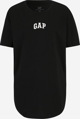 Gap Tall Тениска в черно: отпред