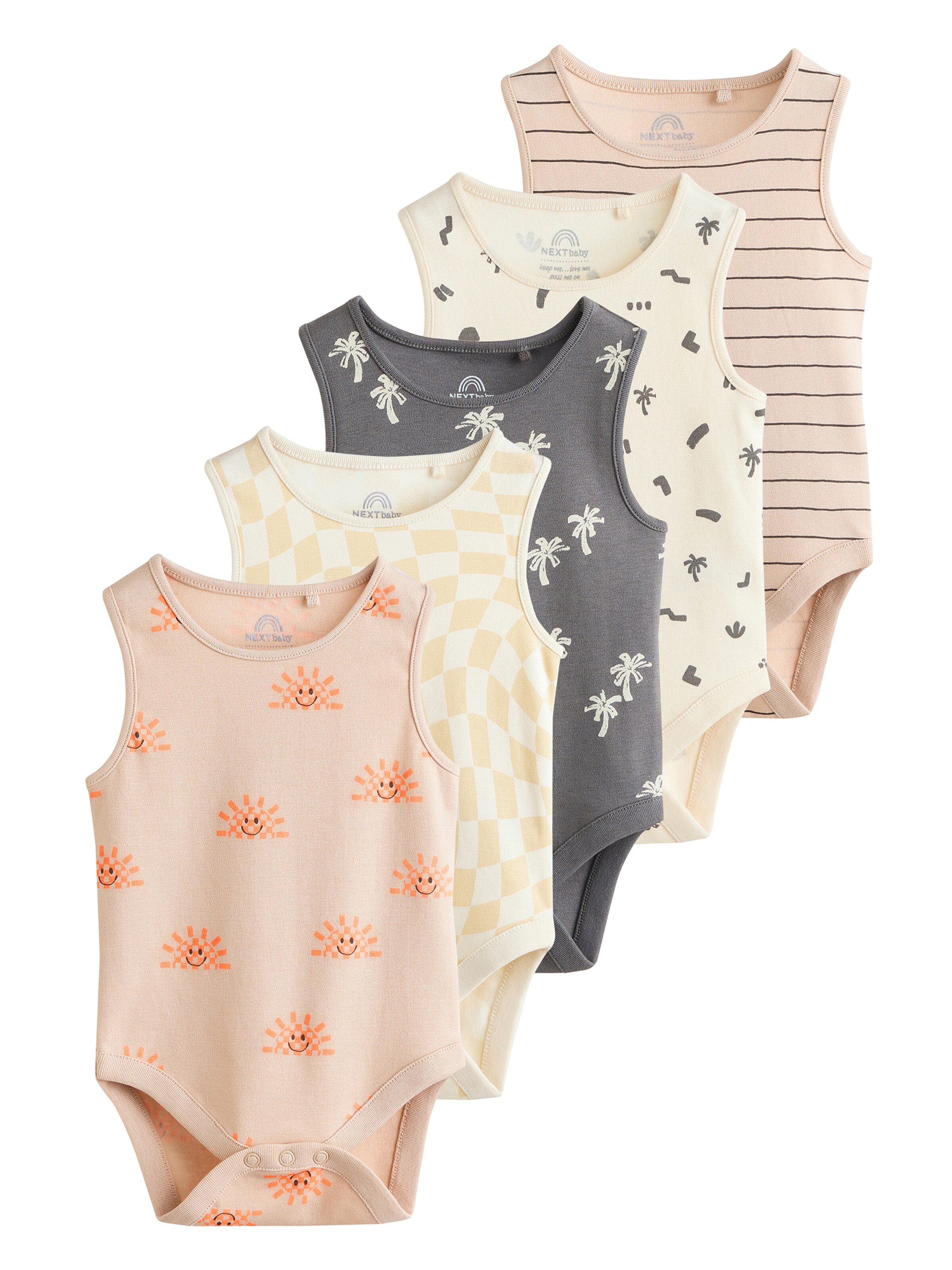 Barboteuse / body Next en beige : devant