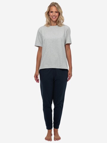 SCHIESSER Pajama 'Cotton' in Blue