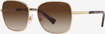 Lunettes de soleil Ralph Lauren en or : devant