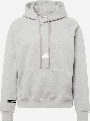 ADIDAS SPORTSWEAR - Sweatshirt de desporto 'Fleece' em cinzento: frente