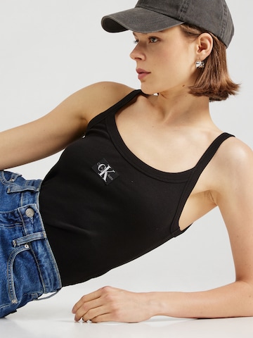 Calvin Klein Jeans Top in Schwarz