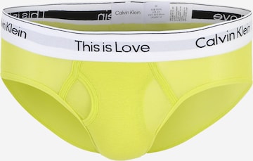 Calvin Klein Underwear Слип в жълто: отпред