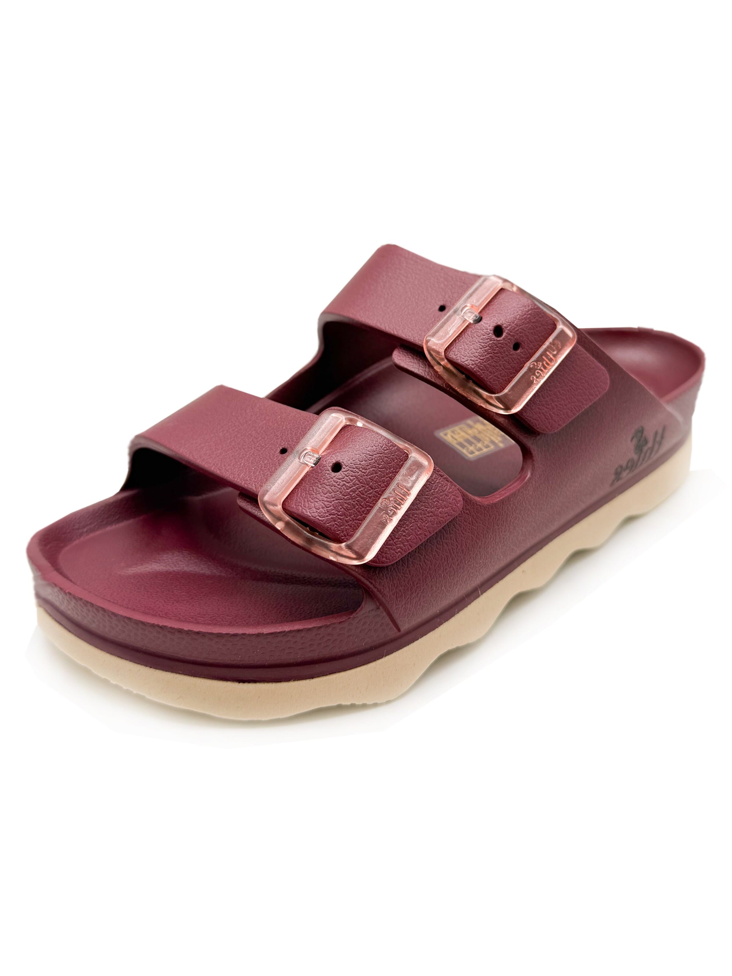 thies Mules 'thies 1856 ® Ecofoam Double Sandal' in Red: front