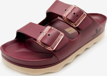 thies Mules 'thies 1856 ® Ecofoam Double Sandal' in Red: front