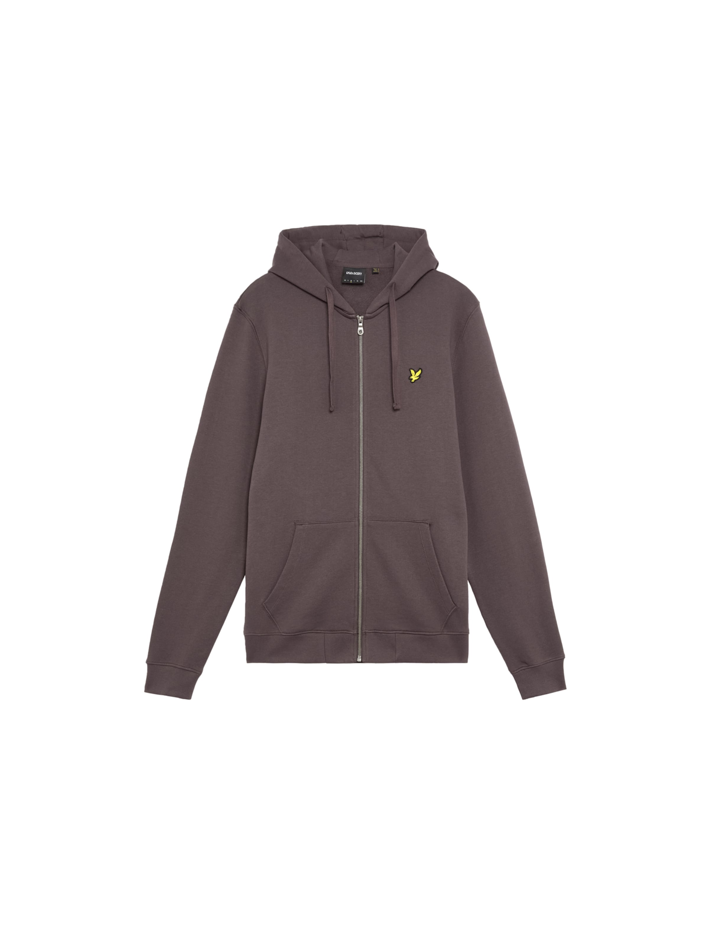 Lyle & Scott Sweatvest in Bruin: voorkant