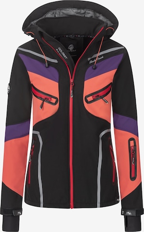 Rock Creek Outdoorjacke in Schwarz: predná strana