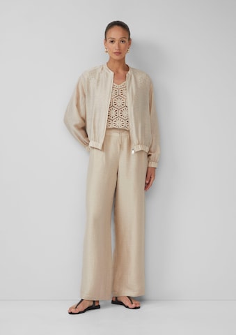 s.Oliver BLACK LABEL Loosefit Broek in Beige