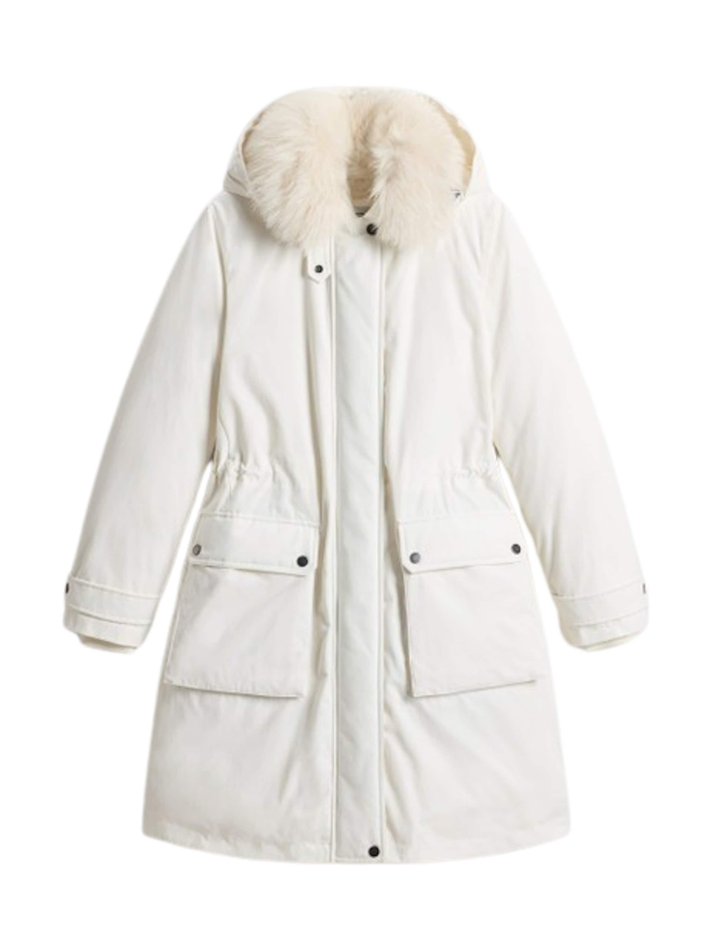 Parka di mezza stagione 'Arctic' di Woolrich in bianco: frontale
