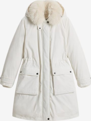 Parka mi-saison 'Arctic' Woolrich en blanc : devant
