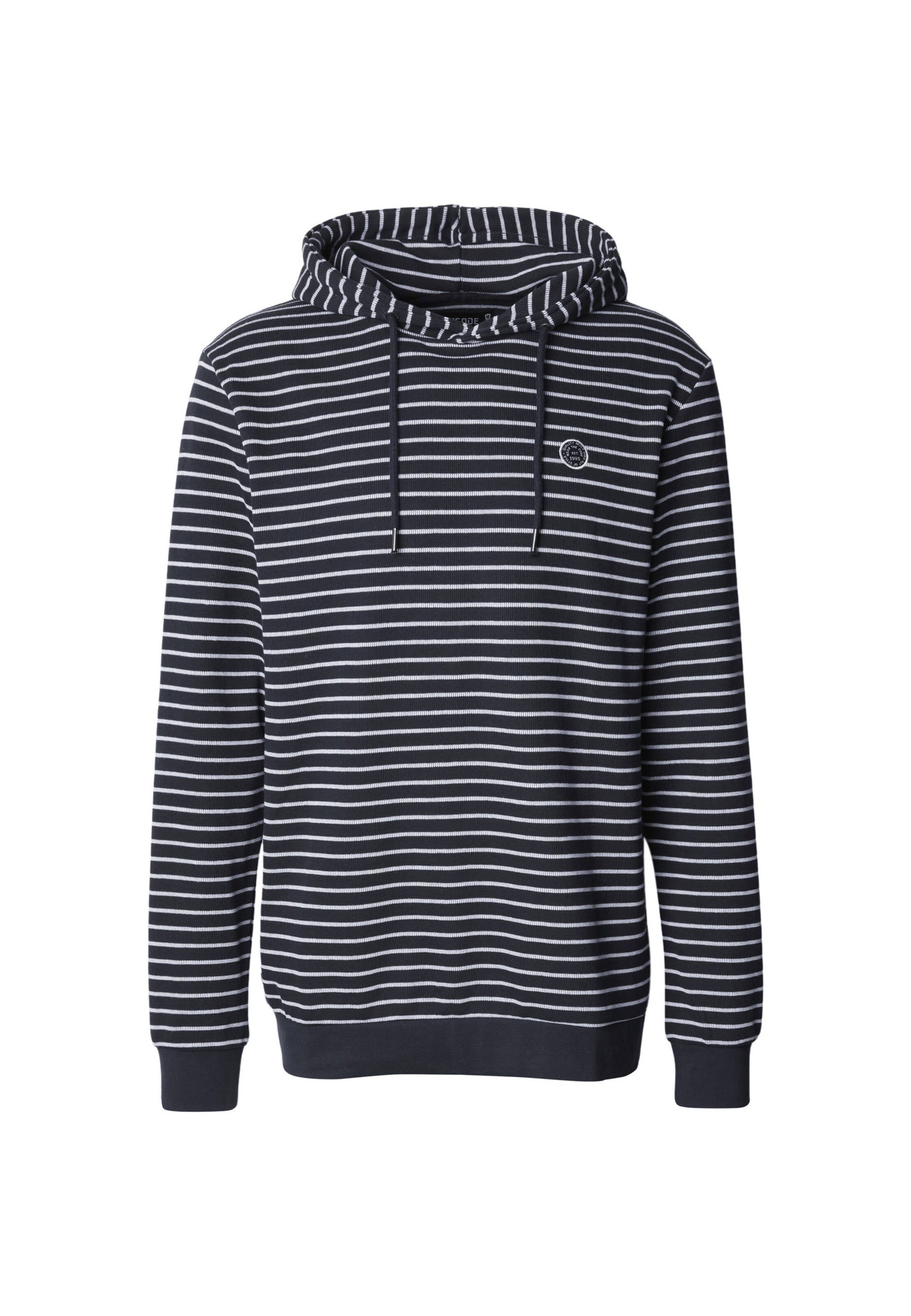 INDICODE JEANS Sweatshirt in de kleur Navy / Wit, Productweergave