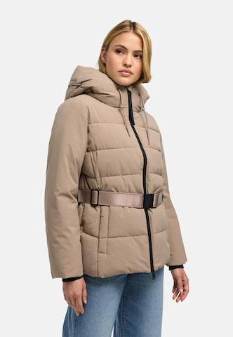 NAVAHOO - Casaco de inverno 'Wattewunder XIV' em bege: frente