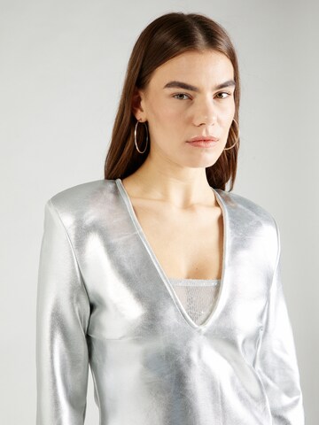 Karen Millen Koszulka w kolorze srebrny