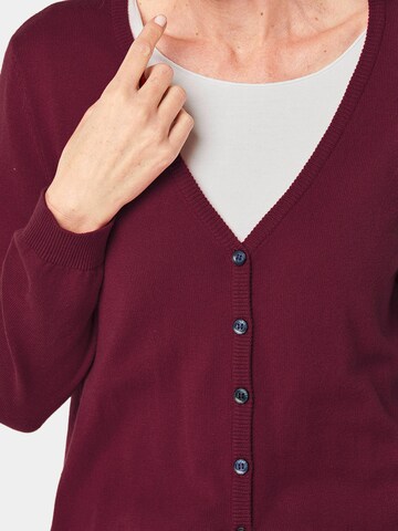 Goldner Knit Cardigan in Red