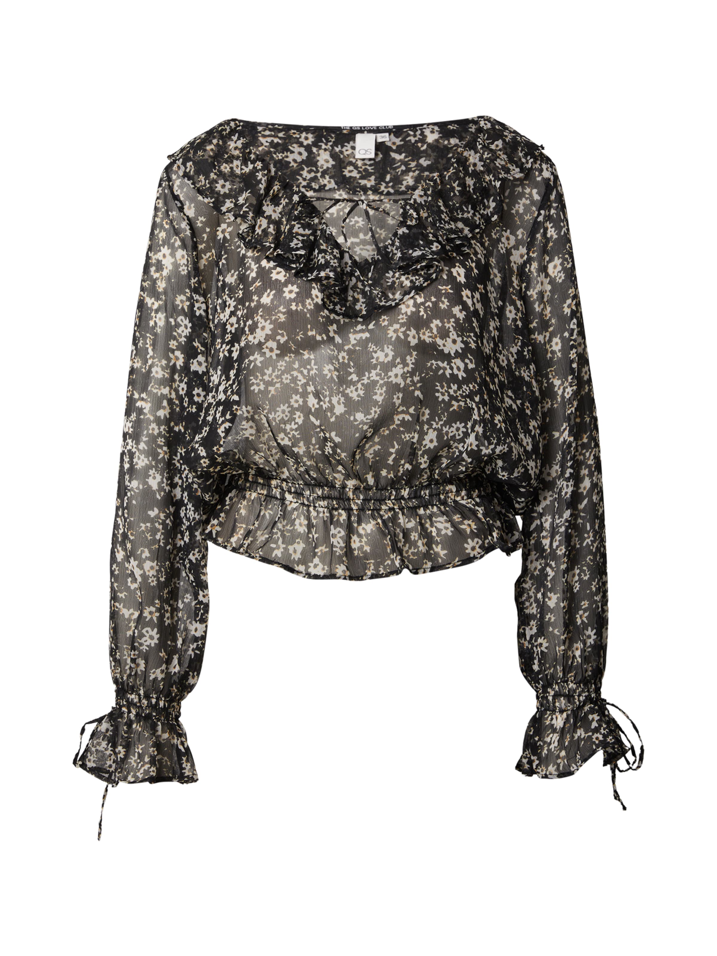QS Блузка в Черный: спереди