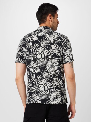 Key Largo Regular fit Button Up Shirt 'Havanna' in Black