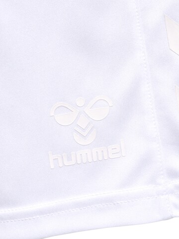 Regular Pantalon de sport Hummel en blanc