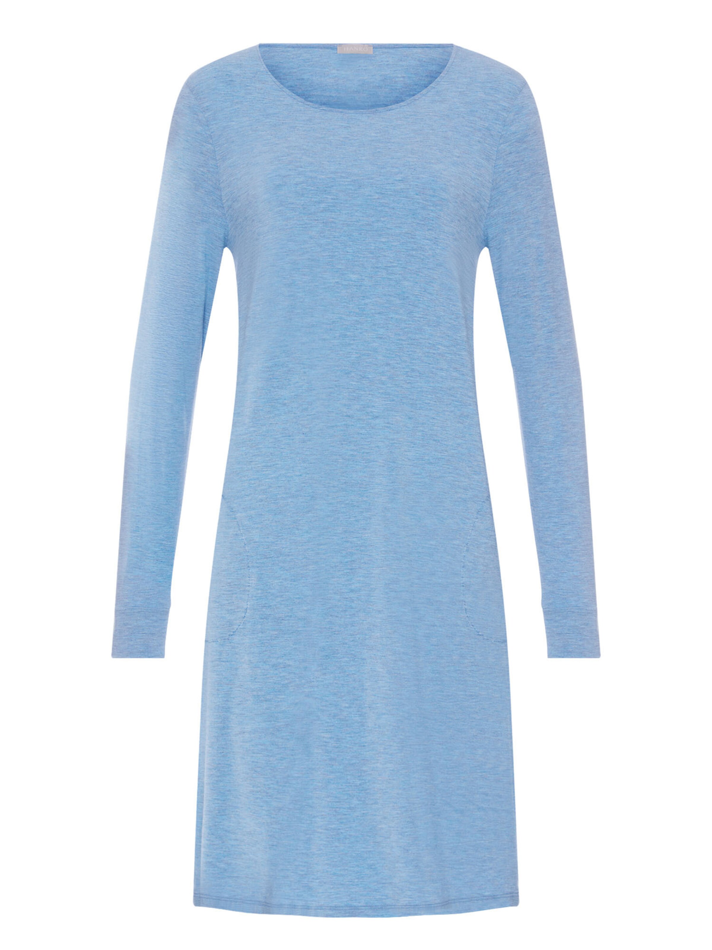 Chemise de nuit ' Natural Elegance ' Hanro en bleu : devant