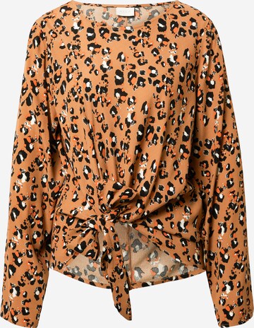 VILA Shirt 'KITTIE' in Bruin: voorkant