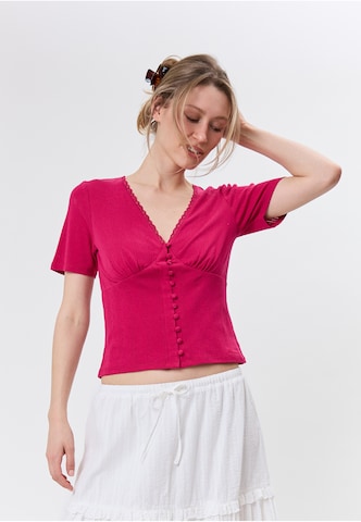 Maglietta 'Vianne' di OH APRIL in rosso: frontale