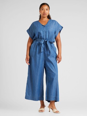 ONLY Carmakoma Jumpsuit in Blue: front