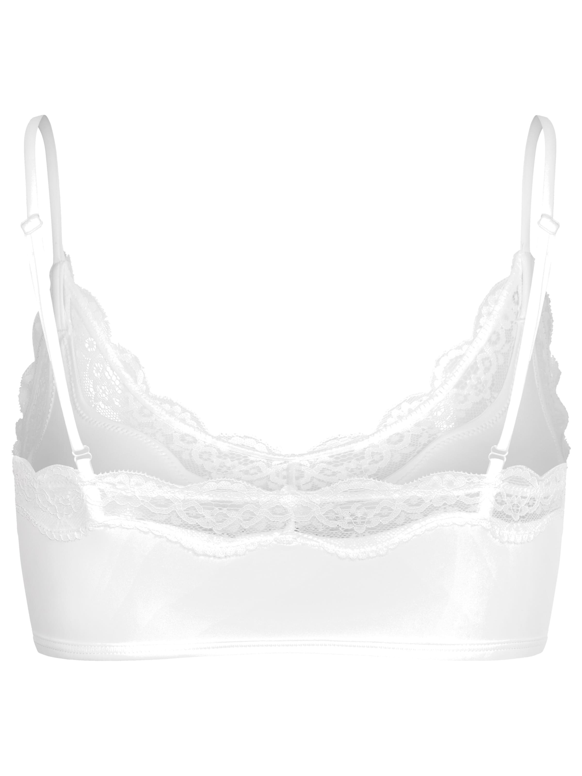 cfab (formerly creamy fabrics) Bustier BH 'Lace Bralette' in Wit