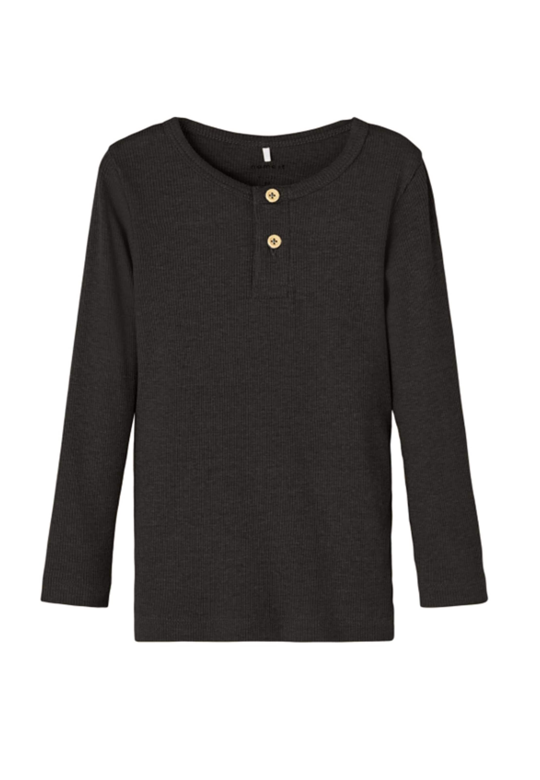 NAME IT Tričko 'Kab' – černá: přední strana