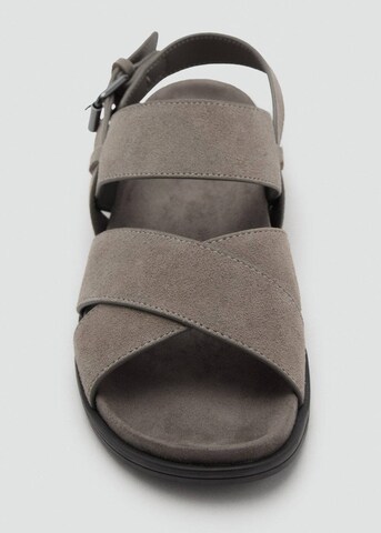 MANGO MAN Sandals 'Biosuede' in Brown