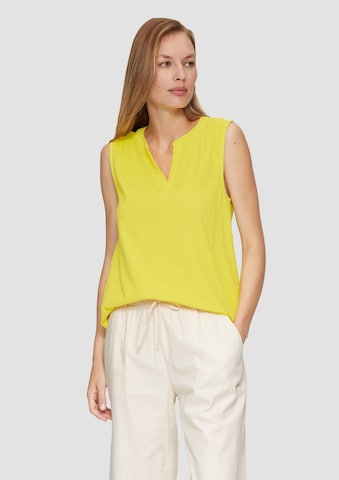 s.Oliver Blouse in Geel: voorkant