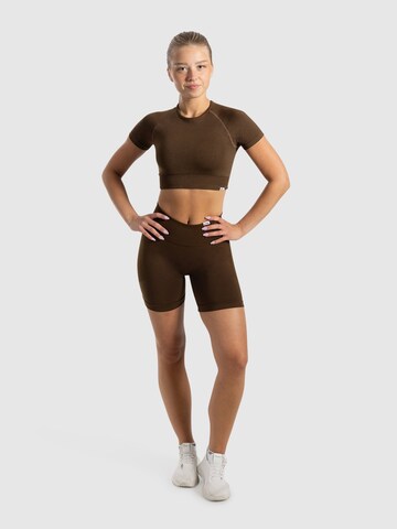 T-shirt ' Elna ' Smilodox en marron