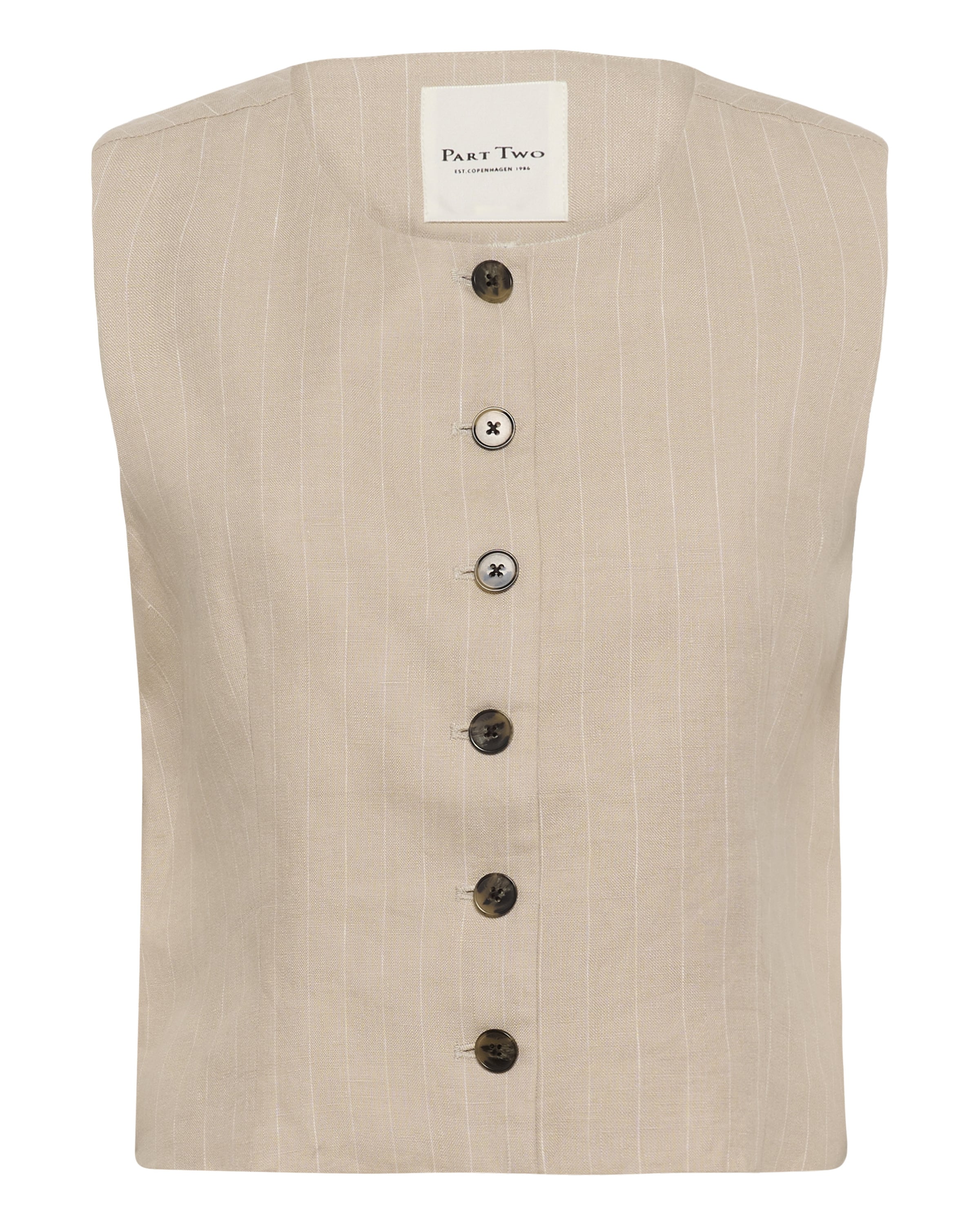 Gilet 'AzaniaPW' Part Two en beige : devant