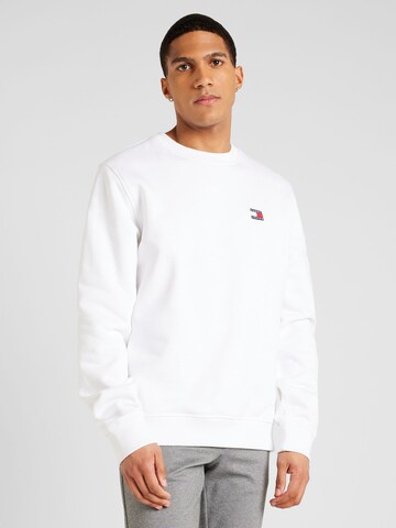 Tommy Jeans Sweatshirt in Weiß: predná strana