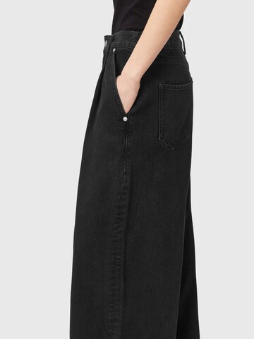juoda AllSaints Plačios klešnės Džinsai su kantu 'HAZE'