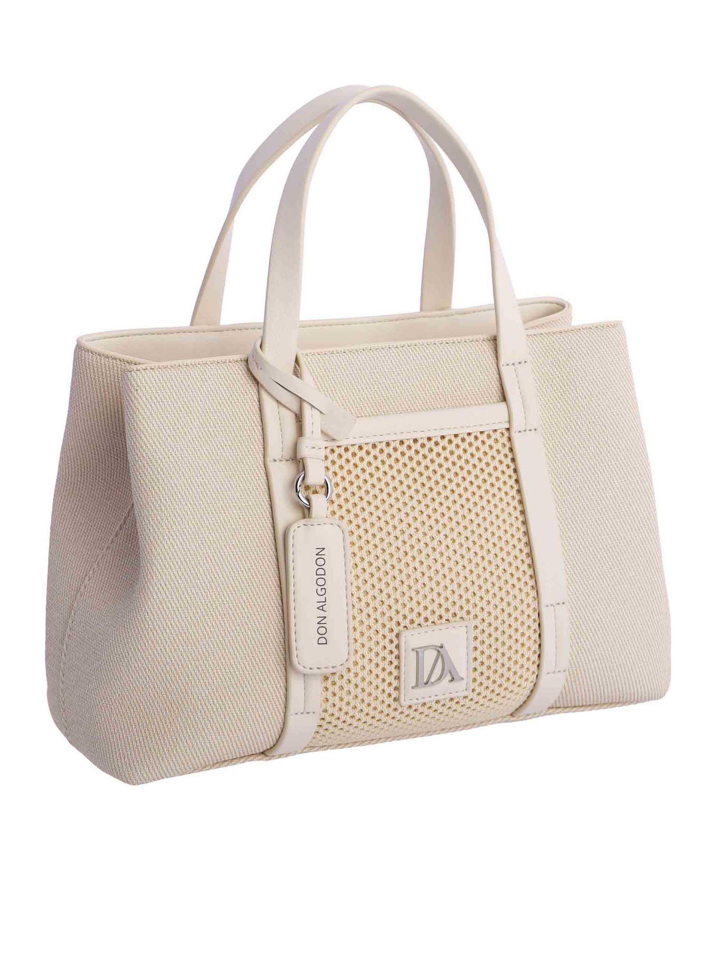 Don Algodon - Bolso de mano 'Cala' en blanco