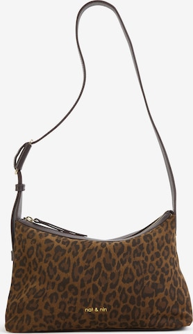 Nat&Nin Olkalaukku ' BOWIE ' värissä ruskea: etupuoli