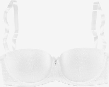 Soutien-gorge 'Strapless foam bra' NUANCE en blanc : devant